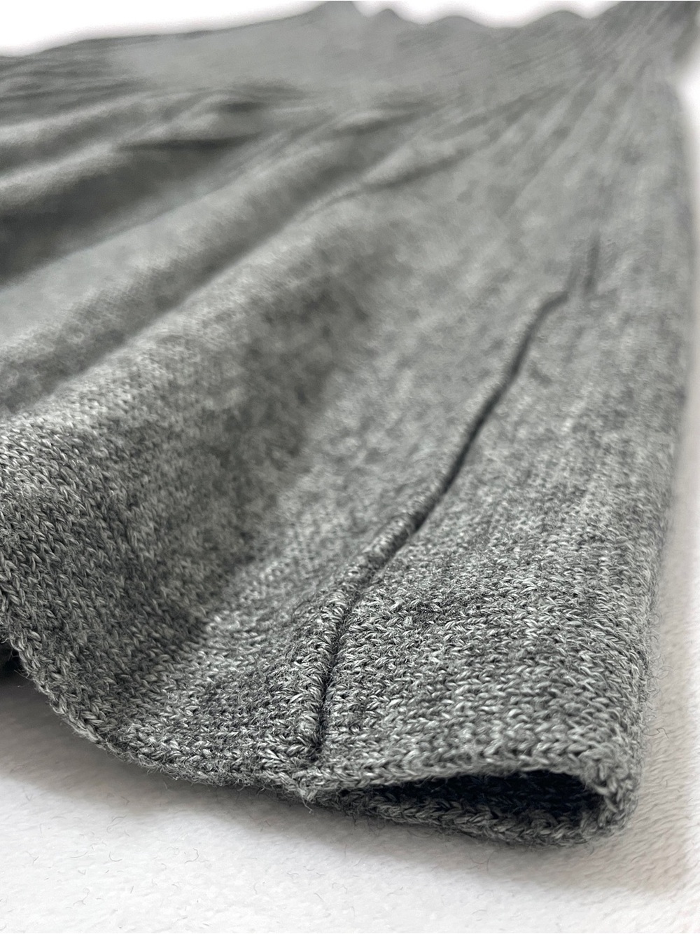 H&M Gray Ribbed Knit Flared A-Line Mini Skirt Size XS - Picture 3 of 5